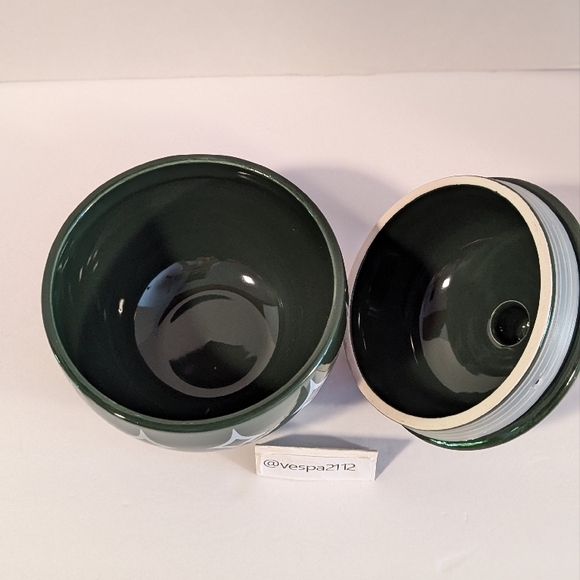 Target Bullseye Playground Ornament Green Christmas Canister Candy Cookie Jar - Picture 2 of 8